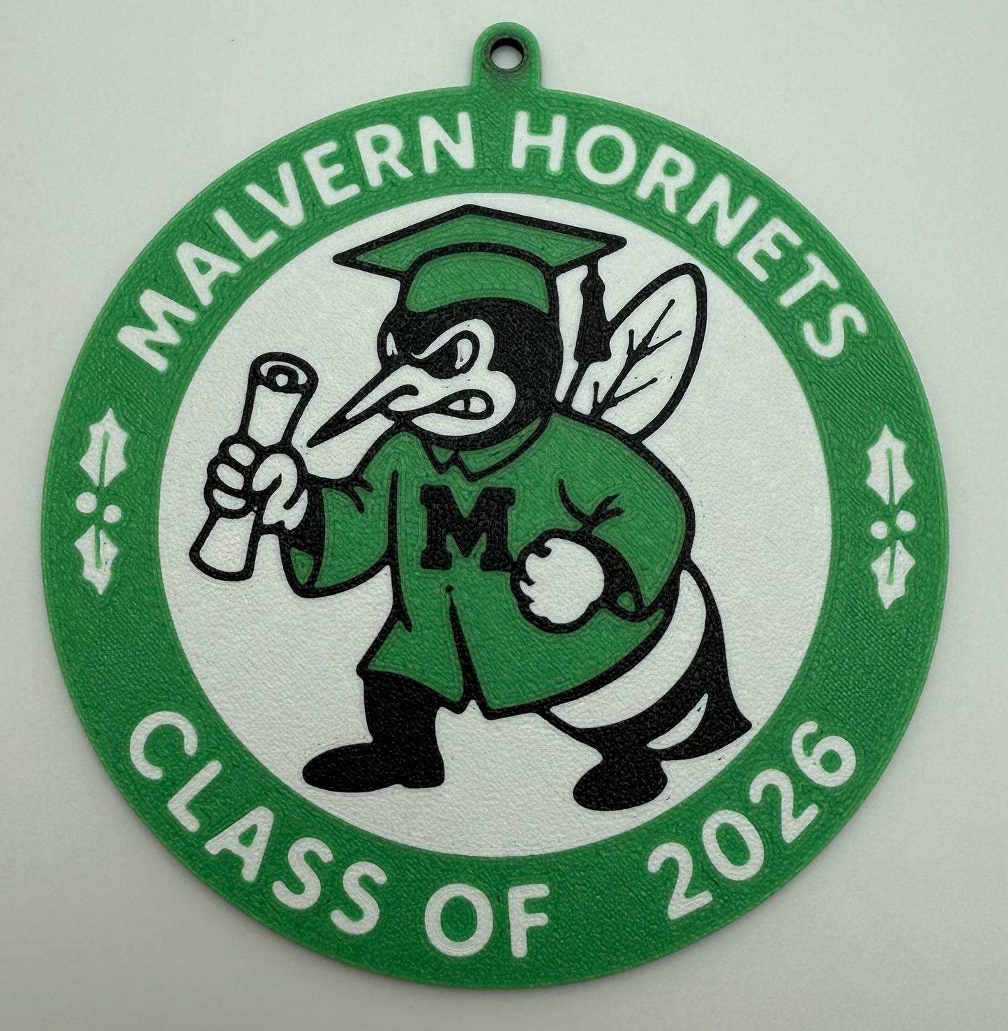 Malvern Hornet 2026 Graduation Christmas Ornament