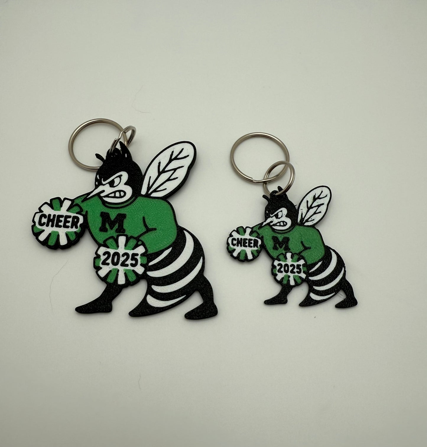 Malvern Hornet Cheerleader Keychain