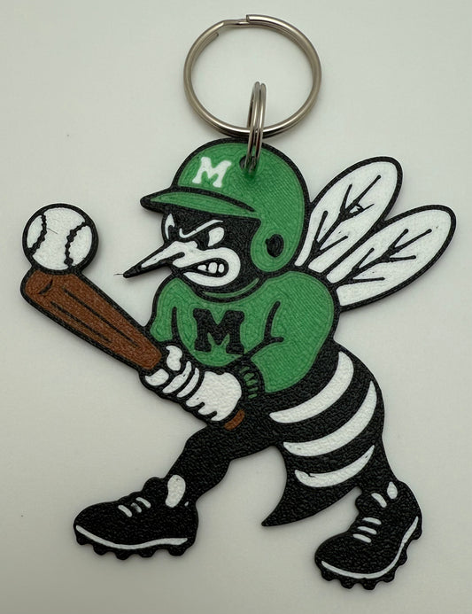Malvern Hornet Softball Keychain