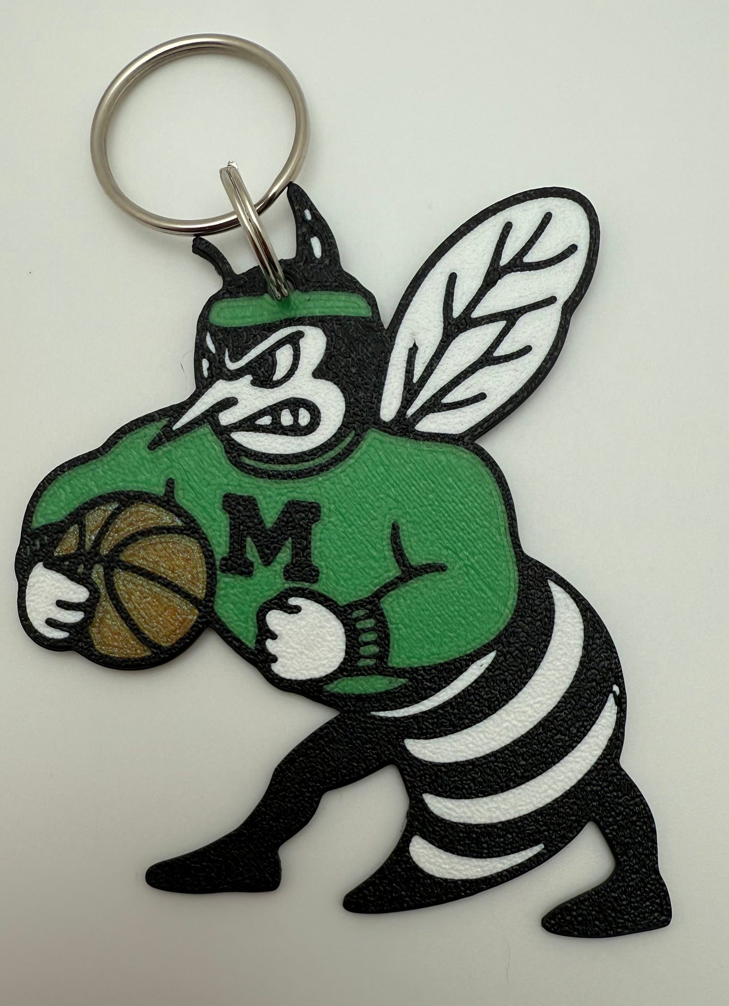 Malvern Hornet Basketball Keychain