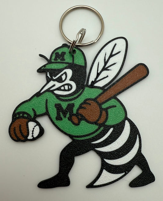 Malvern Hornet baseball Keychain