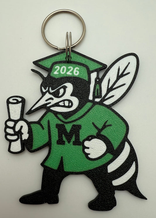 Malvern Hornet 2026 Graduation Keychain