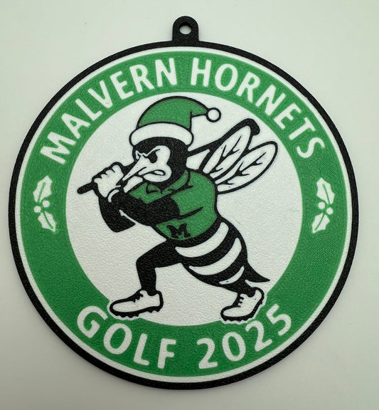 Malvern Hornet Golf Christmas Ornament
