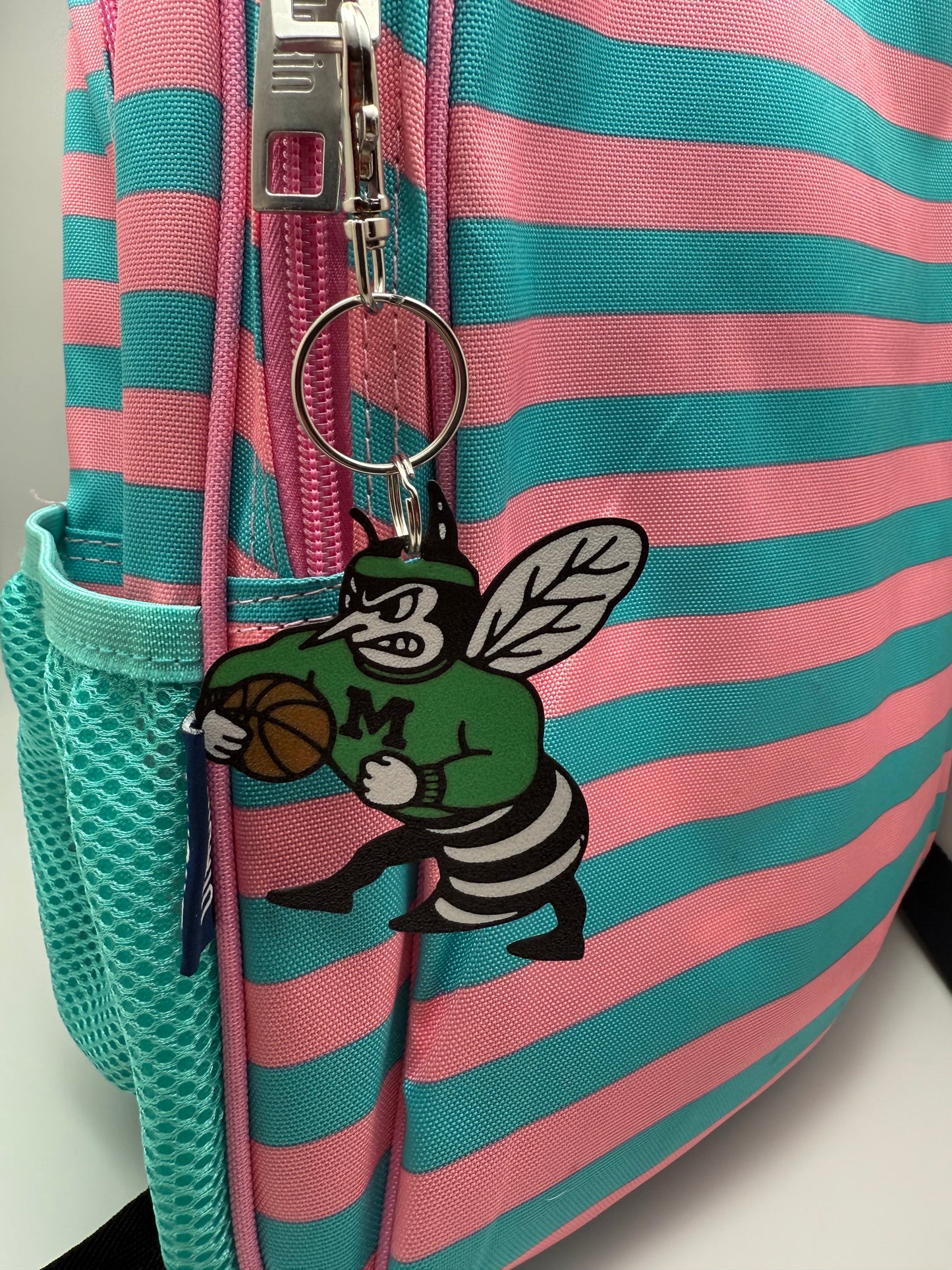 Malvern Hornet Basketball Keychain