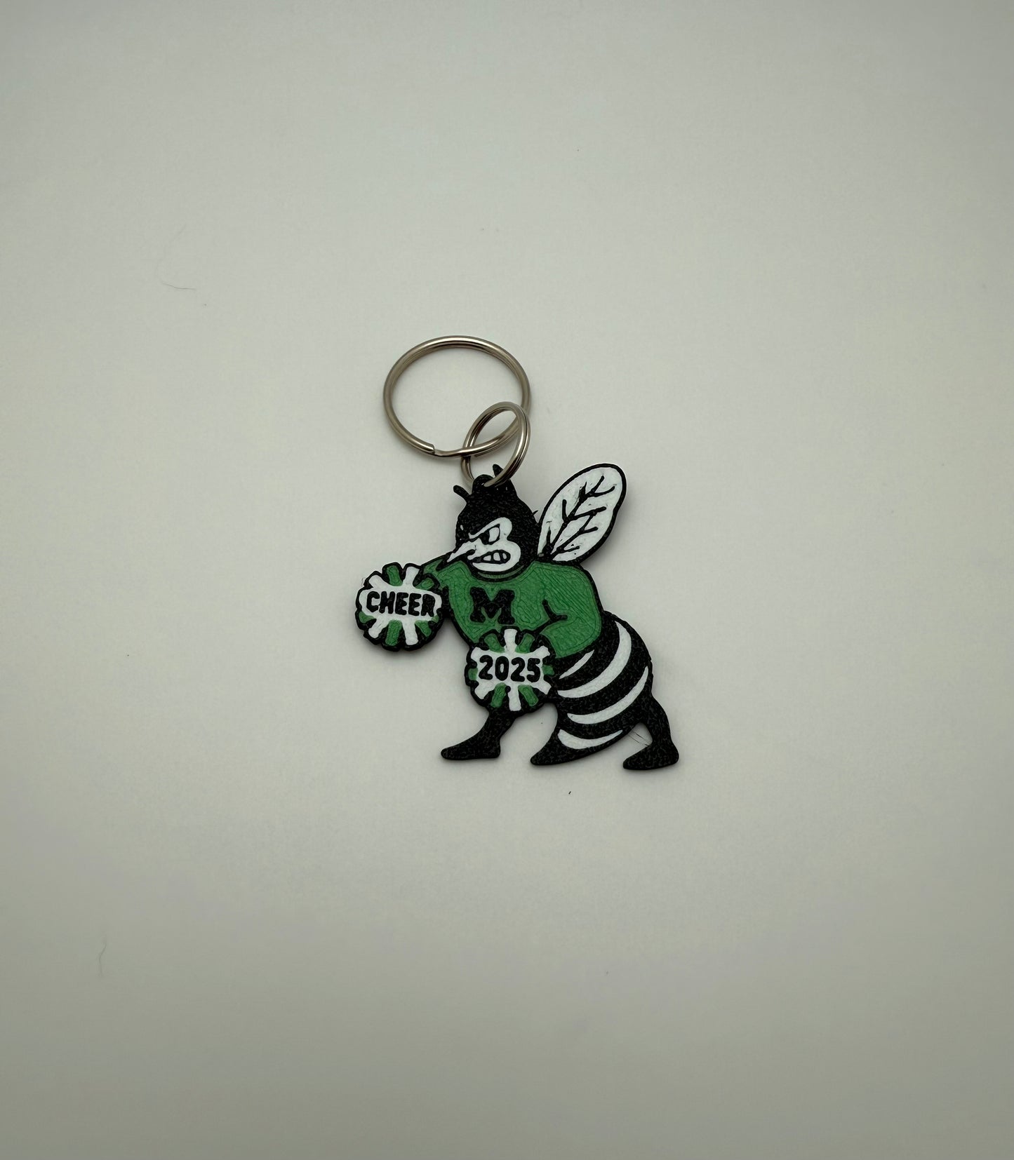 Malvern Hornet Cheerleader Keychain