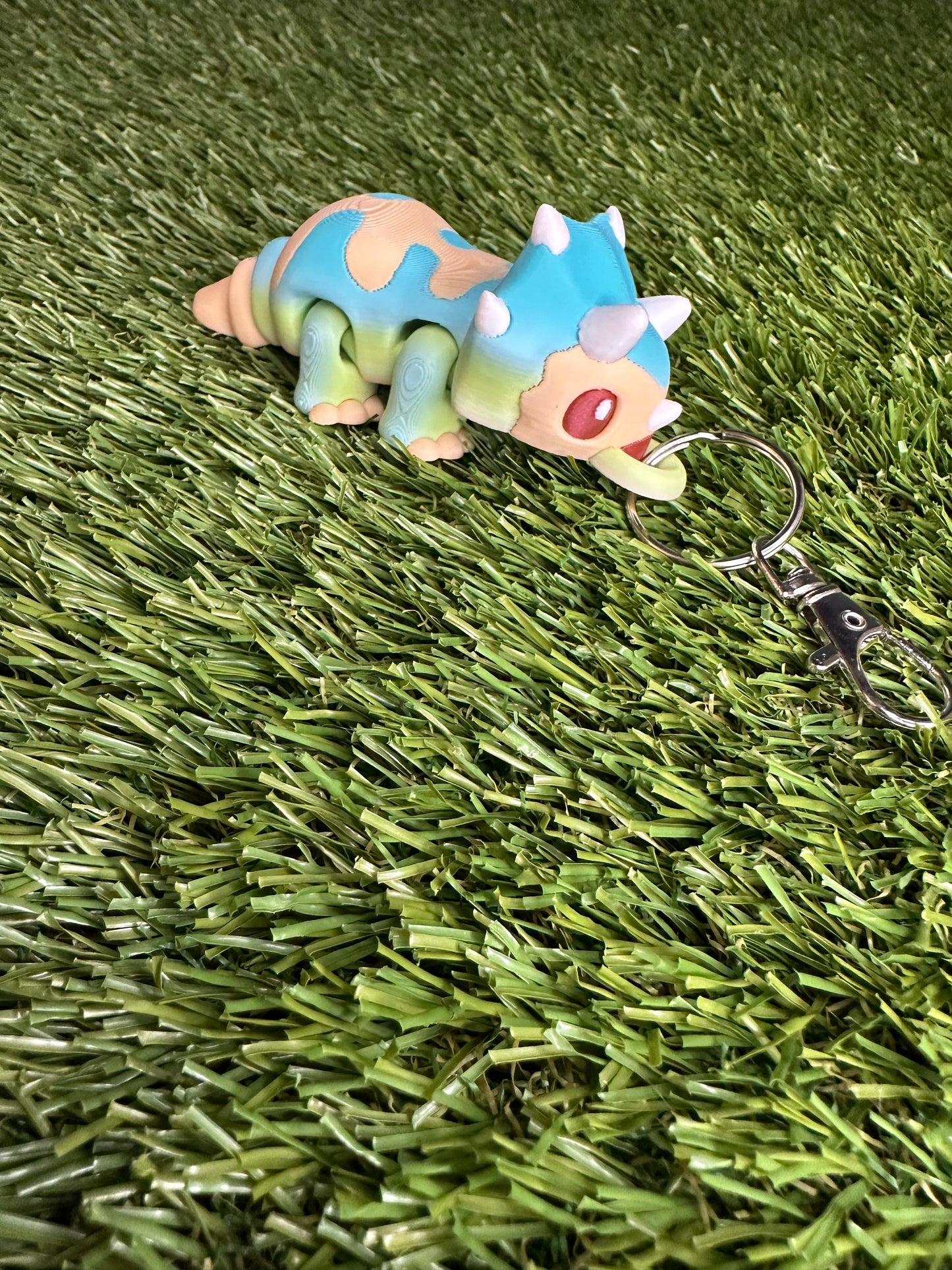 Baby Triceratops Flexi Keychain